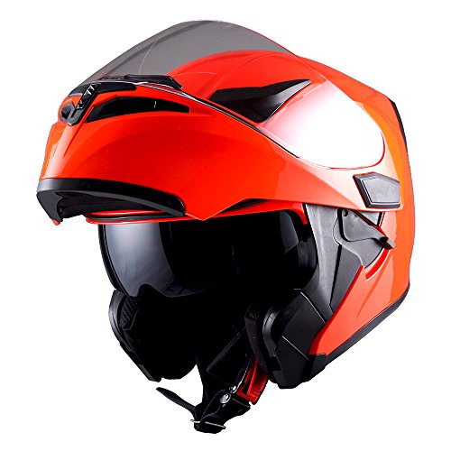 Buy 1Storm Motorcycle Modular Full Face Helmet Flip up Dual Visor Sun