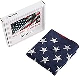 Homdox Nylon Embroidered Stars US Flag, 3x5-Feet