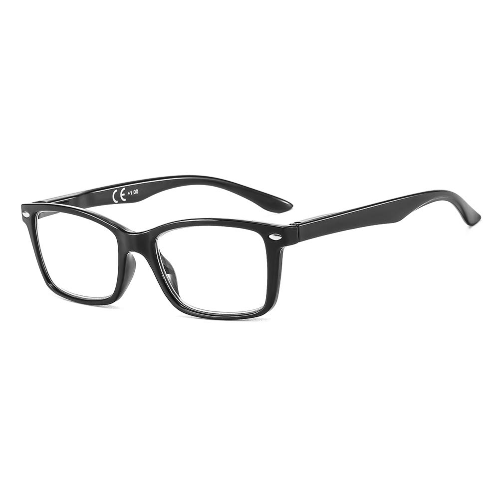 Suertree 1pc Reading Glasses Spring Hinge Computer Reader Glasses Square Aided Eyelasses Unisex BM151