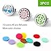 3 PCS Car Aromatherapy Essential Oil Diffuser Vent Clip, Stainless Steel Locket with 40 Felt Padsthumb 3