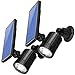 AMIR Solar Spotlight, Upgraded Motion Sensor Lights Outdoor, 800 lumens 8 LED Landscape Lighting with 4 Modes, Waterproof Solar Security Lights for Garage Porch Patio Garden Driveway Pathway (2 Pack)