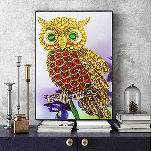 Special Shaped Diamond Painting DIY 5D Partial Drill Cross Stitch Kits Crystal Rhinestone of Picture Serial Diamond Embroidery Arts Craft (A)