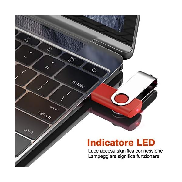 2 GB 2 GB SRVR USB-Stick mit Seil (mehrfarbig) 8G 2 colori – Bild 5