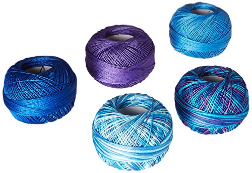 Lizbeth Specialty Pack Cordonnet Cotton Size 10 5/Pkg, Caribbean