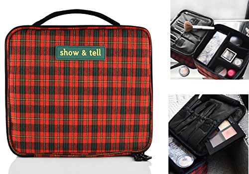 Makeup bag - travel cosmetics organizer - train case - …