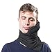 Travel Pillow - Machine Washable Scientifically Proven Super Soft Comfortable Necka & Portable for Airplane Car Train and Bus Travel Pillow (Black)