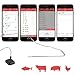 NutriChef Smart Bluetooth BBQ Grill Thermometer - Upgraded Stainless Probe Safe to Leave in Oven, Outdoor Barbecue or Meat Smoker - Wireless Remote Alert iOS Android Phone WiFi App - NutriChef