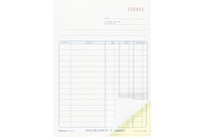 Blueline Statement 50 Numbered Carbonless Duplicates Bilingual 5-3/8-Inchx8-Inch (DCB106)