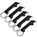 KLOUD City® Pack of 5 Black Aluminium Alloy Pocket Beer Bottle Canned Bottle Opener Claw Bar With Key Chain Keyring