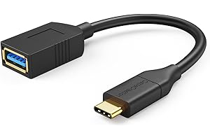 CableCreation USB-C to USB 3.0 Female Adapter, 0.5FT/0.15m, USB3.1 Gen1 Type C to Type A Adapter OTG Cord, Compatible with Ma