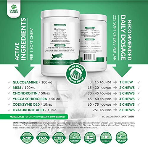 5 Doggie+Dailies+Glucosamine+Dogs+Chondroitin