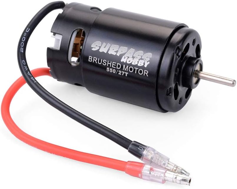 DollaTek 550 Carbon Brushed Motor 27T Strong Brushed Motor for 1/10 RC Model Car
