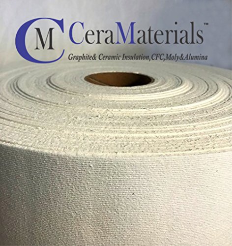 CeraMaterials,Kiln Shelf Liner(Ceramic Fiber Paper)(Standard Grade)(1/8"x24"x100')