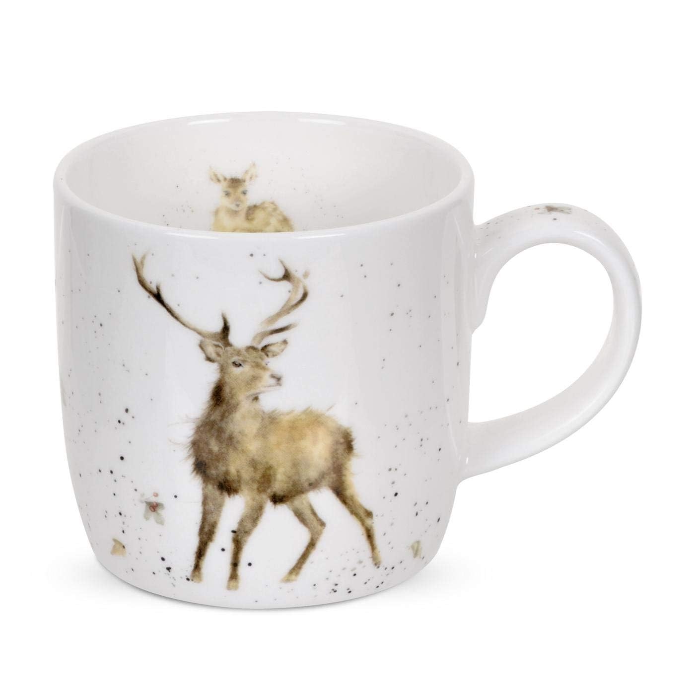 Portmeirion Home & Gifts MMLP5629-XS Wild at Heart (Stag) Single Mug, Blue
