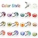 PH PandaHall 100pcs Large Hole Beads, European Beads Garden Decor Beaded 10 Colors Spray Painted Glass Loose Beads for European Bracelet Making Indoor Outdoor Yard Patio Plant Pot Flower Hole: 5mm