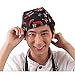 Tinksky Fashion Chefs Hat Kitchen Catering Skull Cap Ribbon Cap Turban (Pepper Pattern)