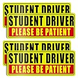 Sukh 4 Pcs Student Driver Magnet for Car - Be