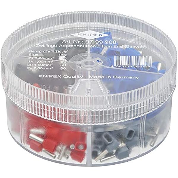 KNIPEX 97 99 908 Caja de surtidos con Punteras Twin: Amazon.es: Bricolaje y herramientas