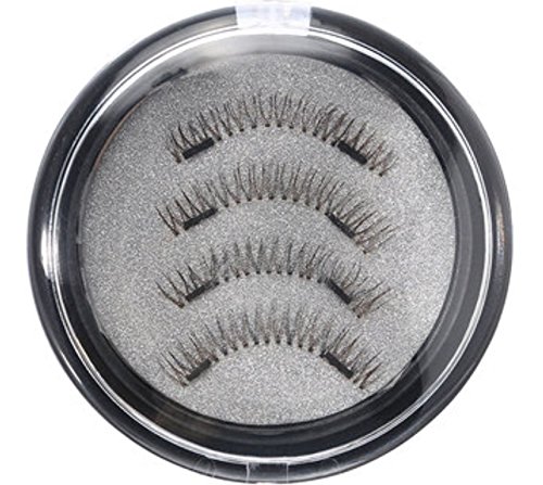 4Pcs Dual Magnetic 3D False Eyelashes Long Natural Eyelashes Extension by Superjune