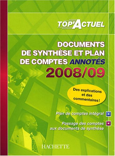 Documents de synthèse et plan de comptes annotés 2008-09