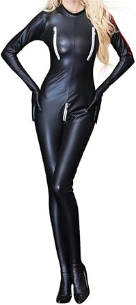 leather jumpsuit amazon