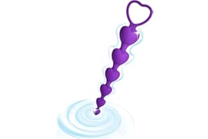 HW06-7 inches Smooth and Delicate Silicone Novice Purple Pull Training Heart-shaped Plug Kit Suitable for Men and Women, Coup
