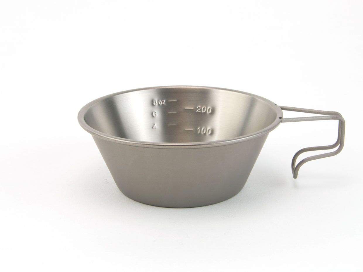 Photo 1 of Snow Peak’s Titanium Sierra Cup, E-104, Japanese Titanium, Lifetime Product Guarantee, Lightweight, Compact for Camping or Backpacking