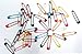 PARTH IMPEX 100 Colored Safety Pins Extra Large Sturdy Painted 2 Inches / 50 mm Sewing Art Craft Work DIY Project Pin Needles (Pack of 100 in 10 Colors)