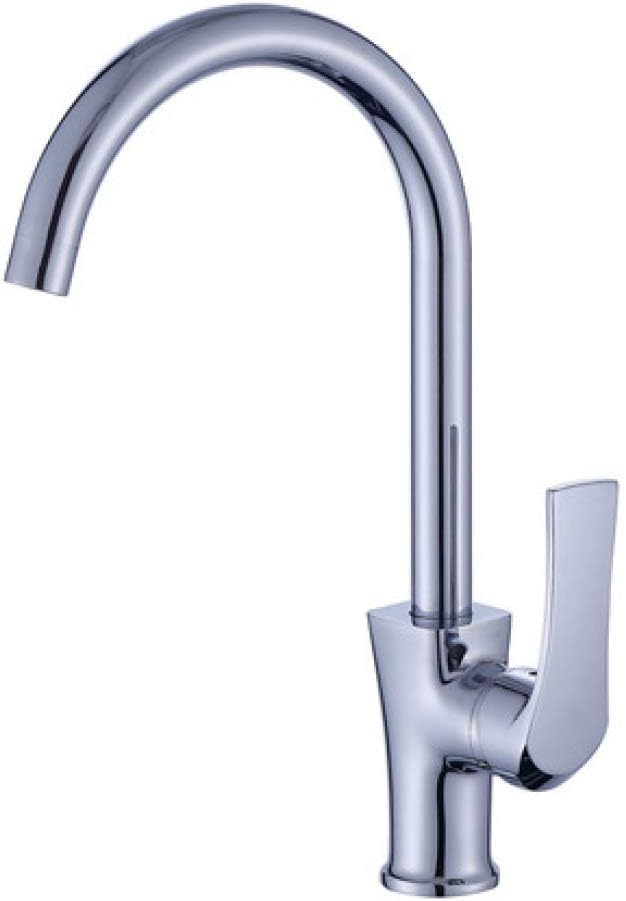 Faucet Sink Kitchen Copper Big Elbow Single Hole Single Silver Send Hose