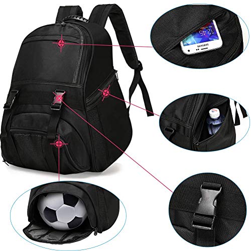 Youth Soccer Bags Sports Backpacks for Soccer, Basketball, Football