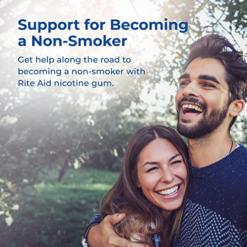 Rite Aid Nicotine Gum, 4 mg, Cinnamon Flavor 100 Pieces Quit