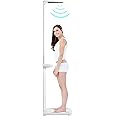Headery Scale for Body Weight & Fat,Ultrasonic Smart Weight Fat Height Measurement Inbody Scale Bathroom Scale High Precision with BMI,Weight Capacity 11.02-440.92 lbs Height Range 31.5-76.77 inches