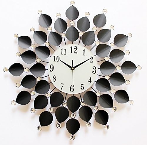 Ccwy Art Wall Clock Time Clock Wall Clock Drawing Creative Modern Big Wall Mount Table Mute Quartz Clock 60x60cm Small Amazon Co Uk Kitchen Home