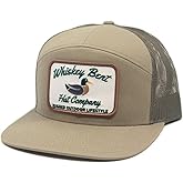 WHISKEY BENT HAT CO. Green Head Adjustable Snapback Outdoor Lifestyle Duck Hat