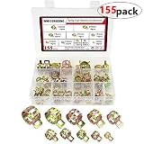 WMYCONGCONG 155 PCS Spring Clips Silicone Vacuum Fuel Hose Line Water Pipe Air Tube Clamps Fasteners Assortment Kit 6mm 8mm 10mm 12mm 14mm 15mm 16mm 18mm 20mm 22mm