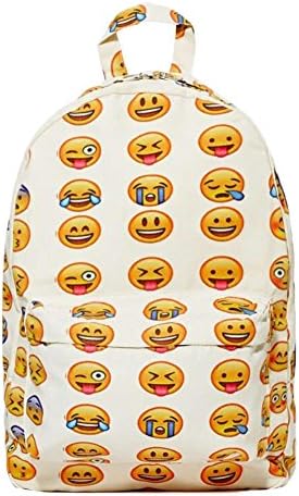 Cute Emoji Backpack Cool Backpack Purse School Bag for Kids - Large