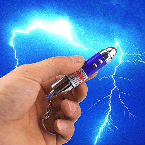YOYOSTORE 2pc Novelties Creative Prank Trick Electric Shocking Bullets with Keychain