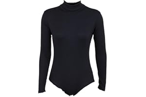 CHEER FANTASTIC Turtleneck Bodysuit Black