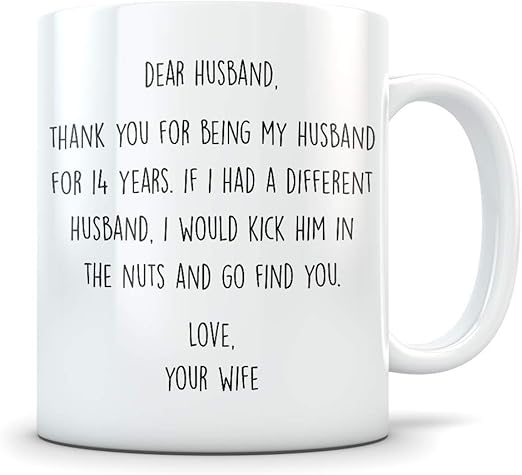 14th wedding anniversary gift for husband