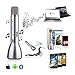Karaoke Microphone Bluetooth Speaker Universal for Music Playing Singing and Recording Handheld Wireless Mic (Silver)