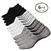 M&Z Men's No Show Socks Antiskid Soft Cotton All Season Ankle Socks (5/6/8 Pack)