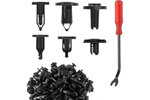 120PCS Car Fasteners with Remover - Standard 6.3/8/9/10mm Push-in Retainer Clips - Universal Accessories Fender Liner Clips F