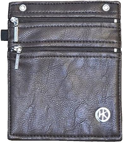 HipKlip Purse (Faux Leather; Subtle Brown; Large) - Suitable for Samsung Galaxy S4, Note 3 and iPhone 6