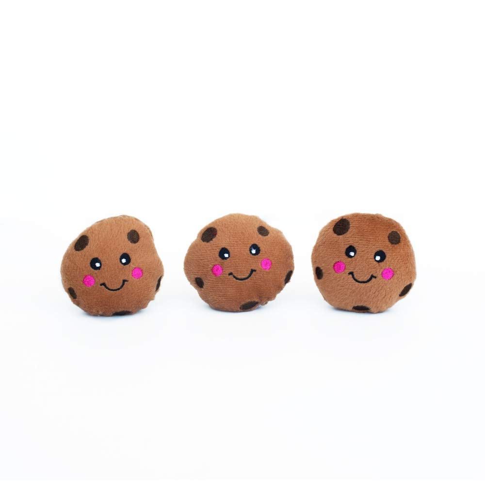 ZippyPaws ZP894 Miniz 3 Pack Cookies Squeak Toy