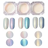 BORN PRETTY 2g Shining Nail Glitter Pearl Powder Manicure Nail Art Glitter Powder 3 colors