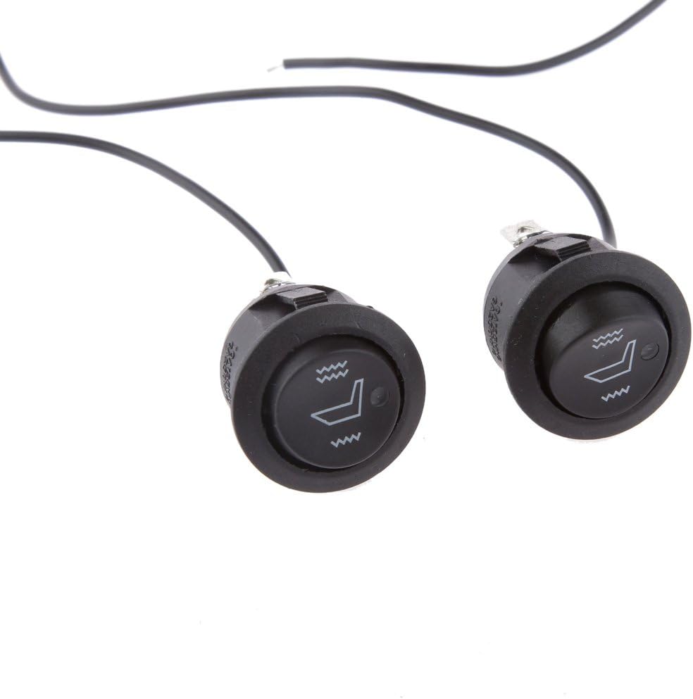 Seat Heater Switch Universal Round Heated Seat Rocker Switch Hi Low