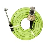 Flexzilla Truck Tire Inflator Kit with 3/8 in. x 50 ft. Hose, Heavy Duty, Lightweight, Hybrid, ZillaGreen - HGH2-FZ