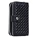 Urvoix iPhone 6 Plus/iPhone 6S Plus Case, Woven Skin Leather Zipper Wallet Detachable/Separable Magnetic Back Shell Cover w/Hand Strap, Card Slots for iPhone6 Plus/6S Plus(5.5