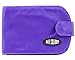 Big Skinny Women's Taxicat Bi-Fold Slim Wallet, Holds Up to 25 Cards, Purple