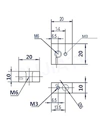 Yowming   5 calcetines de silicona para MK7 MK8 MK9 Heater Block Cover Hotend para Creality CR 10, 10S, S4, S5